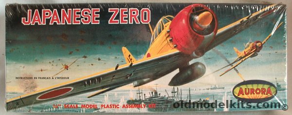 Aurora 1/48 Japanese Zero, 88-150 plastic model kit